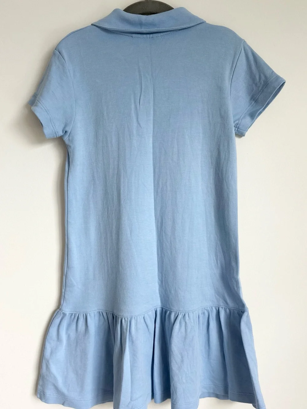 Brand New w Tags! LUIGI Girls Light Blue Polo Dress w Tennis Embroidery Size 6